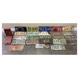 23 Vtg. License plates 1941 to 1985, REIDSVILLE