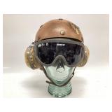 Vintage U.S. Navy flight deck crewman helmet
