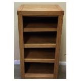 SMALL 4-TIER WOOD BOOKCASE