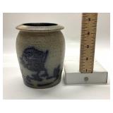 Westmoore salt-glazed stoneware crock with a