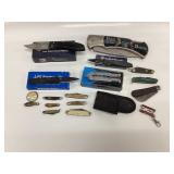 17 VINTAGE KNIVES, BENCHMADE, GERBER, SMITH AND