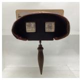 Antique M. C. White wooden stereoscope viewer,