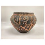 VTG. ACOMA N.M NATIVE AMERICAN POTTERY VASE SIGNED