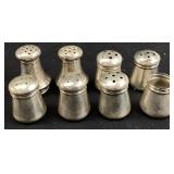 MINI STERLING SILVER SALT & PEPPER SHAKER SETS,