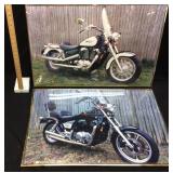 2 FRAMED MOTORCYCLE POSTERS