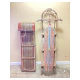 Vtg. Garton "Silver Streak" wooden runner