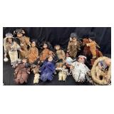 ASSORTED COLLECTIBLE NATIVE AMERICAN GIRL DOLLS