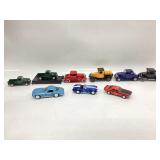 9 Collectible Classic Die Cast Cars