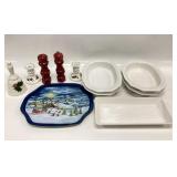 5 Pfaltzgraff Heritage White Serving Platers