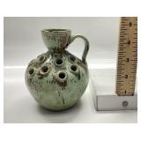 A.R. Cole Pottery flower frog vase