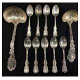 ANTIQUE WHITING LOUIS XV STERLING SILVER TEA