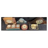 ASSORTED VTG. CLOCKS, UNITED, KENZIE, LINDEN,