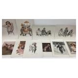 15 PIECES OF ART WORK COMPLETE WITH ORIGINAL