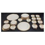 LENOX LOWELL (GOLD BACKSTAMP) DINNERWARE SET,