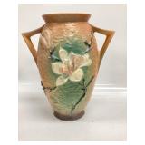 Roseville Handled Vase Magnolia Terra Cotta 12