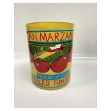 Vtg San Marzano Peeled Tomato Yellow Glass Vase