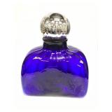 Vintage Hand Blown Cobalt Blue Large Glass Jar