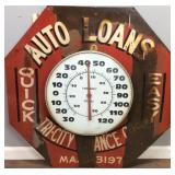RARE 1950’S ATO LOAN SIGN THERMOMETER