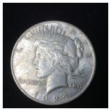 1924 Peace Silver Dollar