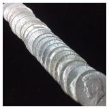 20 Kennedy Half Dollars 90% Silver