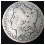 1890 Morgan Silver Dollar