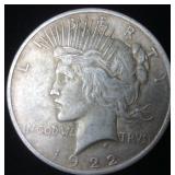 1922 Peace Silver Dollar