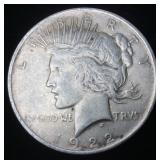 1922 Peace Silver Dollar