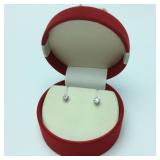 Pair 1 Cwt Round Brilliant Earrings