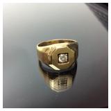 MEN’S DIAMOND RING .20CT SIZE 8