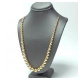 14KT GOLD ADD-A-BEAD NECKLACE APPX. 3.90DWT