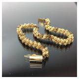14KT GOLD BRACELET 7 1/4”