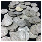 QTY 65 1945 PHILADELPHIA NICKELS $3.25 FACE VALUE