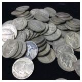 QTY 63 1944 SILVER PHILADELPHIA NICKELS