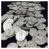 QTY 138 1943 SILVER PHILADELPHIA NICKELS