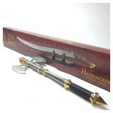 Lotr Hadhafang Sword Of Arwin W/ Battle Axe