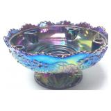 FENTON CARNIVAL CANDLE PEDESTAL HOLDER