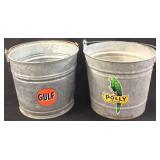 GULF AND POLLY GAS BUCKETS