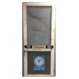 TEXACO WOODEN SCREEN DOOR