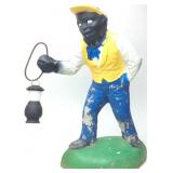 VINTAGE BLACK MAN CONCRETE JOCKEY