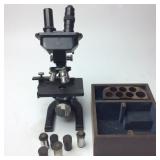 Vintage Spencer Microscope W 6 Lens/original