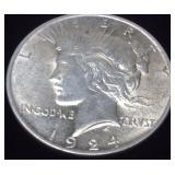 1924 SILVER PEACE DOLLAR POSSIBLE ‘ 1924 SILVER PEACE DOLLAR POSSIBLE ‘