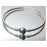 PANDORA STERLING BRACELET 6.2DWT