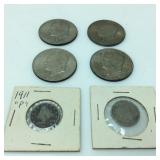 (4) 40% EISENHOWER DOLLARS W (2) V NICKELS (4) 40% EISENHOWER DOLLARS W (2) V NICKELS