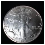 HI GRADE SILVER LIBERTY EAGLE 99.9% SILVER