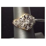3.4DWT 14kt .2 CENTER DIAMOND W 9 SMALL DIAMOND 3.4DWT 14kt .2 CENTER DIAMOND W 9 SMALL DIAMOND