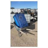 Wheel Barrel w/ 2 Trash Cans