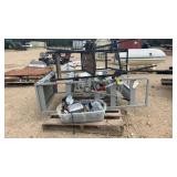 Lot of Metal Display Shelves