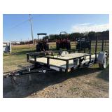 Ready-Rail Single Axle Trailer w/ Fold Down Ramp