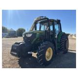John Deere 6105M Cab/Air W/Boom Mower