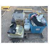 Lot of Work Gloves, Register and Liquid Iron